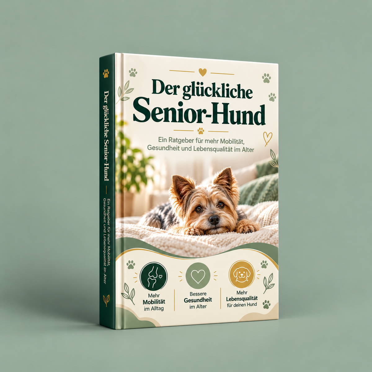 Der glückliche Senior-Hund